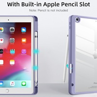 Funda para iPad 9.ª, 8.ª y 7.ª Generación de 10.2 Pulgadas, con Soporte Folio de Múltiples Ángulos de Visión y Porta Lápices