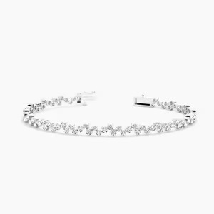 Shining Diva Fashion Derniers bracelets élégants en or blanc rose jaune 14 carats pour femmes et filles - Product Image 2