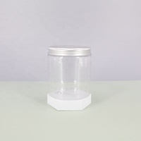 Bocaux cosmétiques en plastique transparents concis d'usine boîtes PET recyclables boîtes personnalisées