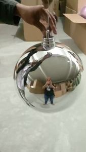 Luxus bunte Kunststoff 40CM große Weihnachts kugel & Baum Ornamente Anhänger runde Weihnachts dekoration Bälle - Product Image 6