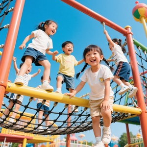 רשת חבלים עמידה לטיפוס בחוץ, צינור מגולוון, חבל שייט, קיבולת מעל 500 ק\\\"ג, לגילאי 3-12, לשימוש בפארק שעשועים או בגינה - Product Image 6