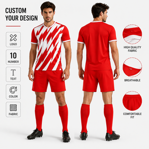 Uniforme de Fútbol Personalizado OEM ODM, Conjunto de Equipación Deportiva Sublimada con Logotipo, Nombre y Número, Secado Rápido - Product Image 1