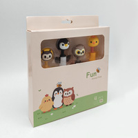 Stylo bille mignon en forme d'animal, étui à crayons ailé de dessin animé, cadeau pour enfants, idéal pour l'école et les fêtes
