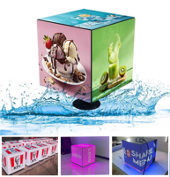 Écran de cube à LED pour intérieur/extérieur Affichage publicitaire électronique avec option de montage de siège latéral suspendu Rubik's Cube