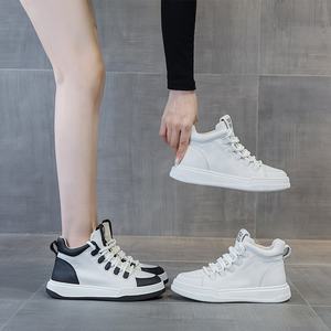 Yeni Yüksek Bilekli Kadın Spor Ayakkabıları Kalın Tabanlı Kaymaz Hafif Günlük Kaykay Tarzı Yürüyüş Ayakkabıları - Product Image 4