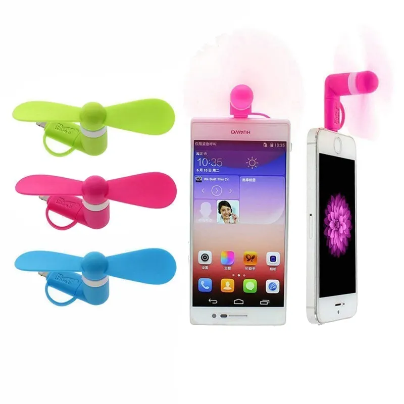 Промо 2 в 1 портативный мини микро-USB вентилятор USB мини-вентилятор для мобильного телефона