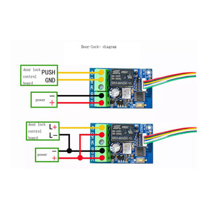 Taidacent sakelar Relay lampu LED biometrik, modul Relay kontrol akses kunci pintu 5V 12V, pengapian On Off sidik jari mobil - Product Image 3