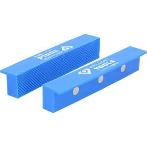 Brilliant Tools <b>Bench</b> vice-protective jaws with structure, 2 pcs, <b>plastic</b> - Product Image 1