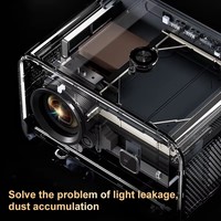 Veacine T6PLUS Produit intelligent Mini projecteur portable LED 1080P Support Home cinéma 230 ANSI Lumens 8G WiFi6 Mise au point