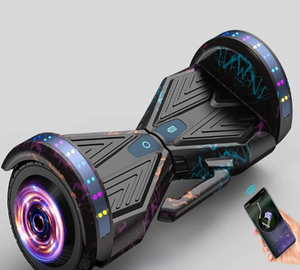 8 Inch Self-balancing Scooter for Adults Kids Daily Commuting Outdoor Leisure with LED <b>Lights</b> - Product Image 5