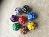 Dés polyédriques acryliques personnalisés à 30 faces de 25 mm D30, personnalisables en gros pour le jeu