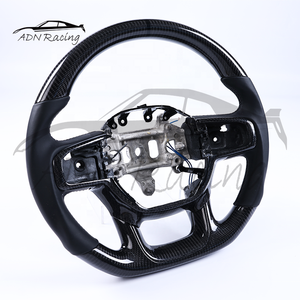 Volante de Fibra de <span class=keywords><strong>Carbono</strong></span> Forjado Estilo Todoterreno Personalizado para Dodge Ram TRX Rebel 1500 3500 4500 2021-2026 - Product Image 5