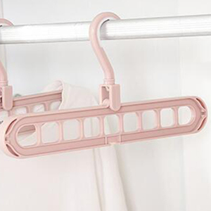 Cintres magiques en plastique, 10 pièces, 9 trous, permettant de gagner de l'espace, réglables - Product Image 4