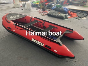 12 Chân PVC Inflatable dingy thuyền thể thao du thuyền bè với mạnh mẽ dưới cho trôi đánh cá ngoài trời hoạt động - Product Image 4