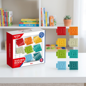 Juguete Sensorial Texturizado Multicolor con Certificación EN71, Juguete Educativo Temprano para Aprender Números, Juguete de Goma Ecológico y No Tóxico - Product Image 1