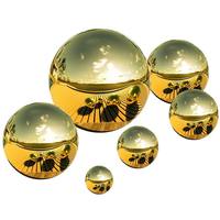 Boules de Noël Modernes Art Déco Creuses en Acier Inoxydable 201/304 Doré Titane, Peintes à la Main, Durables, Disponibles en Plusieurs Tailles