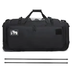 Rolling Travel Bag com tração Rod e rodas Bagagem conveniente para viajantes puxar haste saco do curso