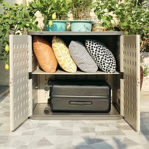 Armoire de réseau extérieure Toppla avec clé et serrure électronique, prix abordable, armoires de rangement en plastique étanches avec tiroirs - Product Image 3