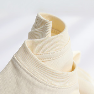 T-shirt à manches courtes en pur coton <span class=keywords><strong>pour</strong></span> <span class=keywords><strong>femme</strong></span> JAC22 T8300, couleur unie, design épaules tombantes, simple, à porter en sous-vêtement - Product Image 3