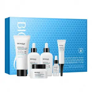 OEM Bioaqua自有品牌双纤维化视黄醇有机天然护肤抗衰老面部护理美容美白护肤套装