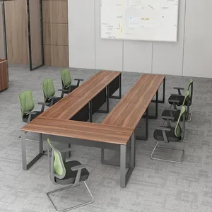 Factory Direct Sale supplier modern high tech executive workstation meeting room conference office furniture desk table chairs