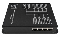 Distributeur de signal DMX512 8 voies Pknight, amplificateur isolé haute tension RJ45 pour éclairage de scène, fabriqué en Chine