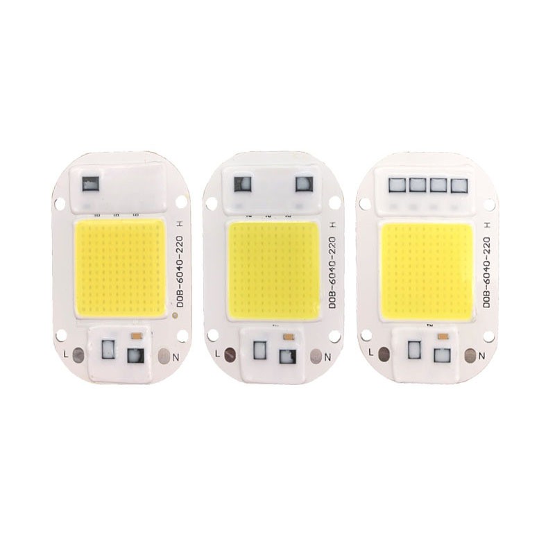 Водителя AC 110V 220V Полный спектр 380-840nm COB LED чип 20 Вт 30 Вт 50 Вт 3000 К 6500 к белый свет для освещения растений