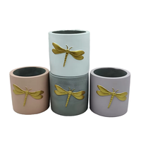 Pot de plantes artificielles de bureau pour la décoration du jardin, petit pot de jardinière succulente en ciment