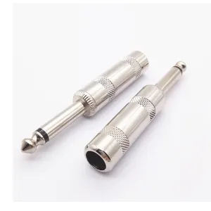 6.3mm 1/4" Male plug 6.35mm Headphone connector for guitar Solder Cable DIY Audio Adapter