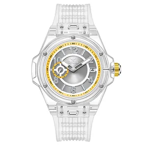 Onola 3837热卖个性化男士石英表最佳功率硅胶带夜光日历休闲手表