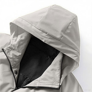 Chaquetas Softshell con Cremallera Personalizadas OEM al por Mayor, Chaqueta de Invierno para Hombre, Cortavientos con Capucha, Fabricante de Chaquetas para la Nieve - Product Image 4