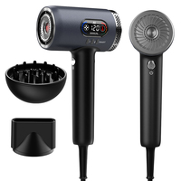 Sèche-cheveux ionique à plasma intelligent à commande thermique IA, 2000W, séchage rapide, moteur BLDC 36mm, avec buse diffuseur magnétique – Vente en gros