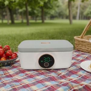 Wholesale Custom Portable 1000ml Rechargeable Electric Lunch <b>Box</b> Multi-Functional with Stainless Steel Housing <b>for</b> <b>Camping</b> - Product Image 4