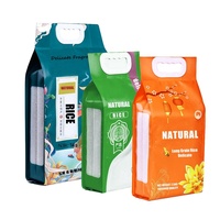 Emballage personnalisé sac de riz taille 1Kg 5 Kg 10Kg PE matériel plastique sac de sac de riz alimentaire