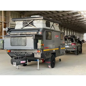 <span class=keywords><strong>Caravane</strong></span> <span class=keywords><strong>hybride</strong></span> aérodynamique légère à profil bas <span class=keywords><strong>avec</strong></span> toit relevable tout-terrain pour un remorquage facile, prête à être expédiée - Product Image 5