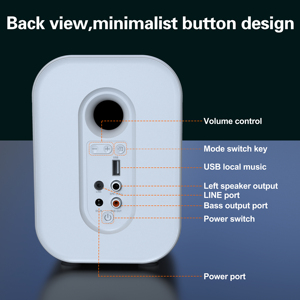 Loa chơi game <span class=keywords><strong>2.1</strong></span> 120W, loa siêu trầm 6.5 inch, hỗ trợ BT, AUX, USB cho âm thanh gia đình - Product Image 4