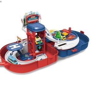 Montaje educativo para niños, pista <span class=keywords><strong>de</strong></span> Ciudad <span class=keywords><strong>de</strong></span> aleación, juguetes <span class=keywords><strong>de</strong></span> estacionamiento, juguetes <span class=keywords><strong>de</strong></span> ranura, plataforma giratoria, mochila elevadora, coche, estacionamiento <span class=keywords><strong>de</strong></span> juguete - Product Image 5