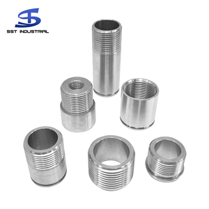 Stainless Steel Hexagon <b>Combination</b> Nipple with Smooth Surface and Casting Technique - Product Image 3