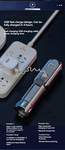 Linterna LED Recargable con Manivela, Tamaño Viaje, Resistente al Agua, para Camping, Senderismo, Emergencias, de Bolsillo - Product Image 4