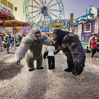 MOQ 1 pièce, 2,2/2,6 m, Nouveau Costume de Mascotte Gonflable Gorille King Kong Personnalisé, Noël, Anime, Carnaval, Adultes, Unisexe