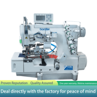 Machine à coudre interlock à entraînement direct B-500-02BB avec attacheuse de bande pour atelier de confection et travaux de finition – Approvisionnement direct usine