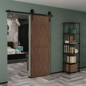 Herrajes Modernos y Duraderos WEKIS para Puertas Corredizas de Estilo Granero, Accesorios de Latón y Acero para Dormitorio, Cocina y Sala de Estar - Product Image 6