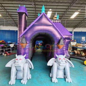 Carpa Inflable con Forma de Casa Embrujada y Túnel, con Diseño de Dibujos Animados, para Publicidad Exterior, Fiestas Comerciales - Product Image 2