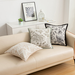 Offre Spéciale <span class=keywords><strong>pas</strong></span> <span class=keywords><strong>cher</strong></span> ferme canapé taie d'oreiller couverture coussin maison décorative Chenille feuille Jacquard coussins couvre - Product Image 4