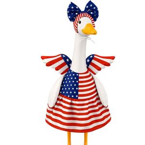 Nouvelle décoration d'ambiance pour la fête de la indépendance : Costume d'ange de porche de 23 pouces, mignon, pour créer une ambiance festive, avec vêtements de canard. - Product Image 1