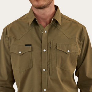 Bán Buôn Cổ Điển Nút Xuống Cá Nhân Cao Bồi Ngọc Trai Snap Pearlsnap Rodeo Áo Ngọc Trai Snaps Áo Sơ Mi Phương Tây - Product Image 5