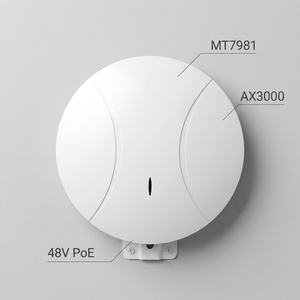 Point d'accès sans fil industriel Wi-Fi <span class=keywords><strong>6</strong></span> AX3000 en promotion, double bande, 1 port WAN + 1 port LAN Gigabit, couverture étendue, point d'accès haute vitesse personnalisé - Product Image 1
