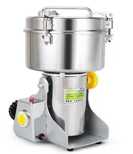 800g Stainless Steel Pulverizer Powder Machine, for Dry Herbs Grains Spices Cereals Coffee Corn Pepper, Swing Type