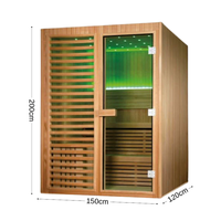 Baignoires de massage et saunas électriques infrarouges lointains KLAFIN pour 4 personnes, en bois massif de pruche, modernes, pour intérieur et extérieur, idéales pour villas