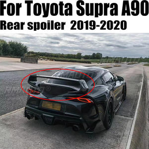 Pour Toyota Supra A90 2019-2020 Aileron de toit arrière en fibre de carbone de haute qualité, couvercle de coffre, style Streetfighter - Product Image 1